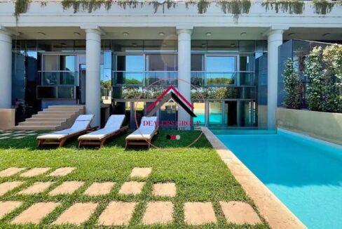 Private Terrace & Pool! Duplex Loft for sale in Waterfront City Dbayeh