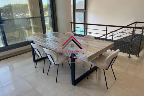 Private Terrace & Pool! Duplex Loft for sale in Waterfront City Dbayeh