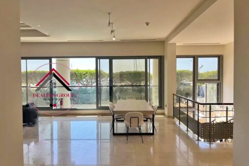 Private Terrace & Pool! Duplex Loft for sale in Waterfront City Dbayeh