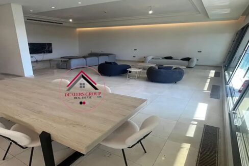 Private Terrace & Pool! Duplex Loft for sale in Waterfront City Dbayeh