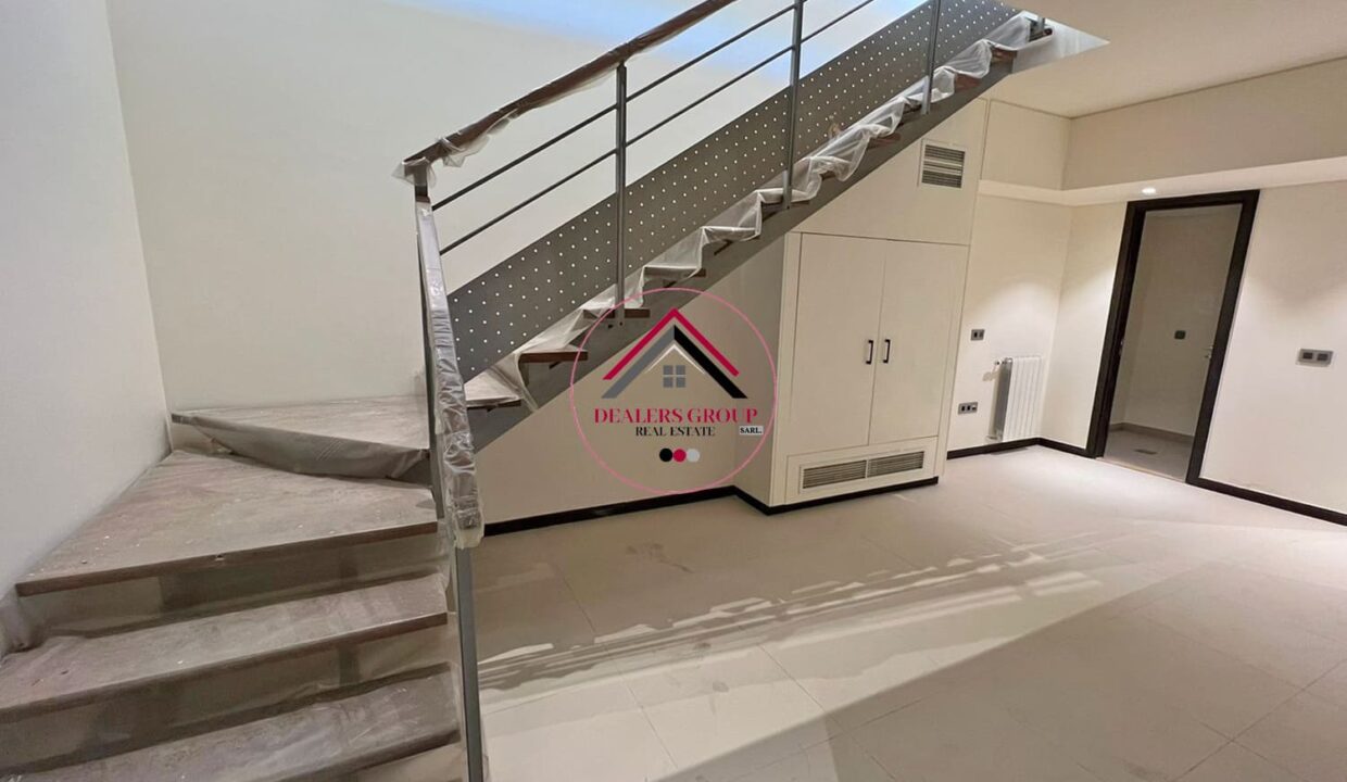 Private Terrace & Pool! Duplex Loft for sale in Waterfront City Dbayeh