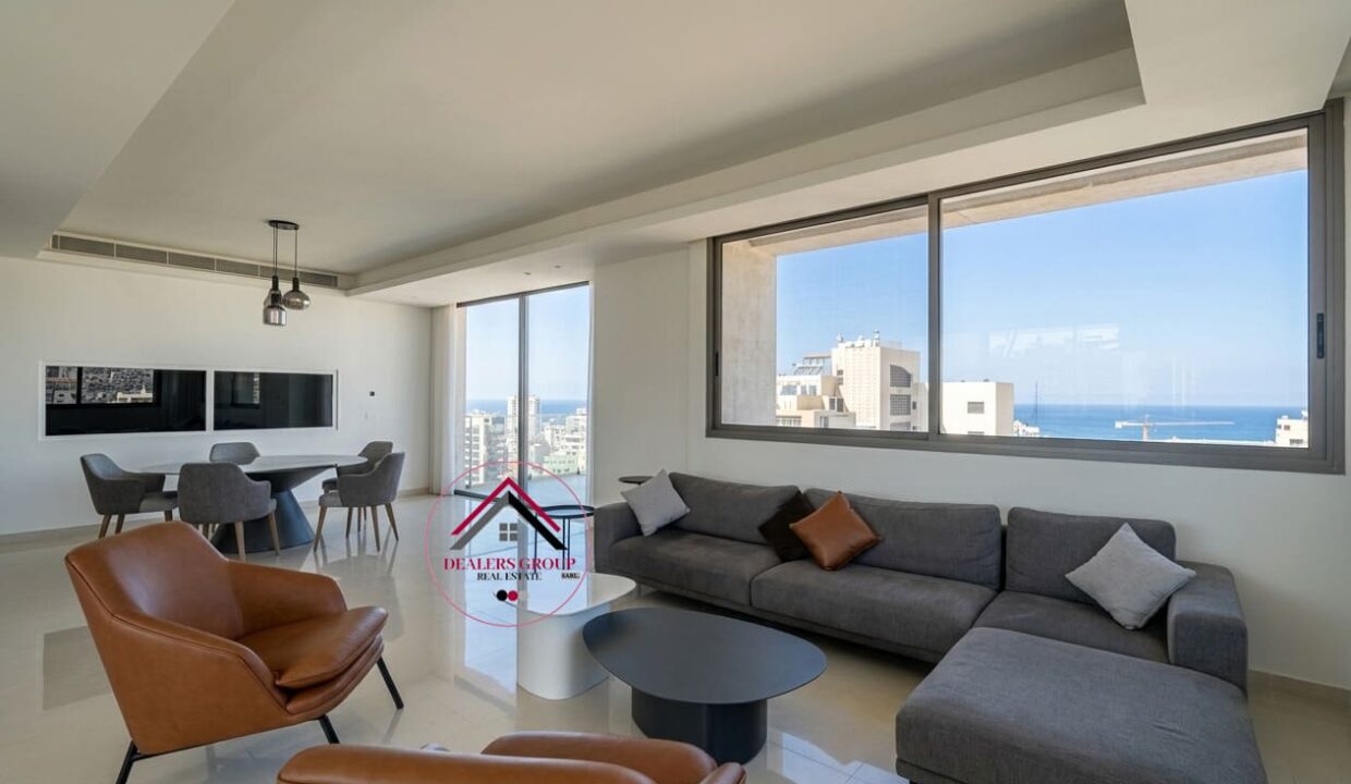 Achrafieh Luxury Apartment with Sea Views & Rooftop