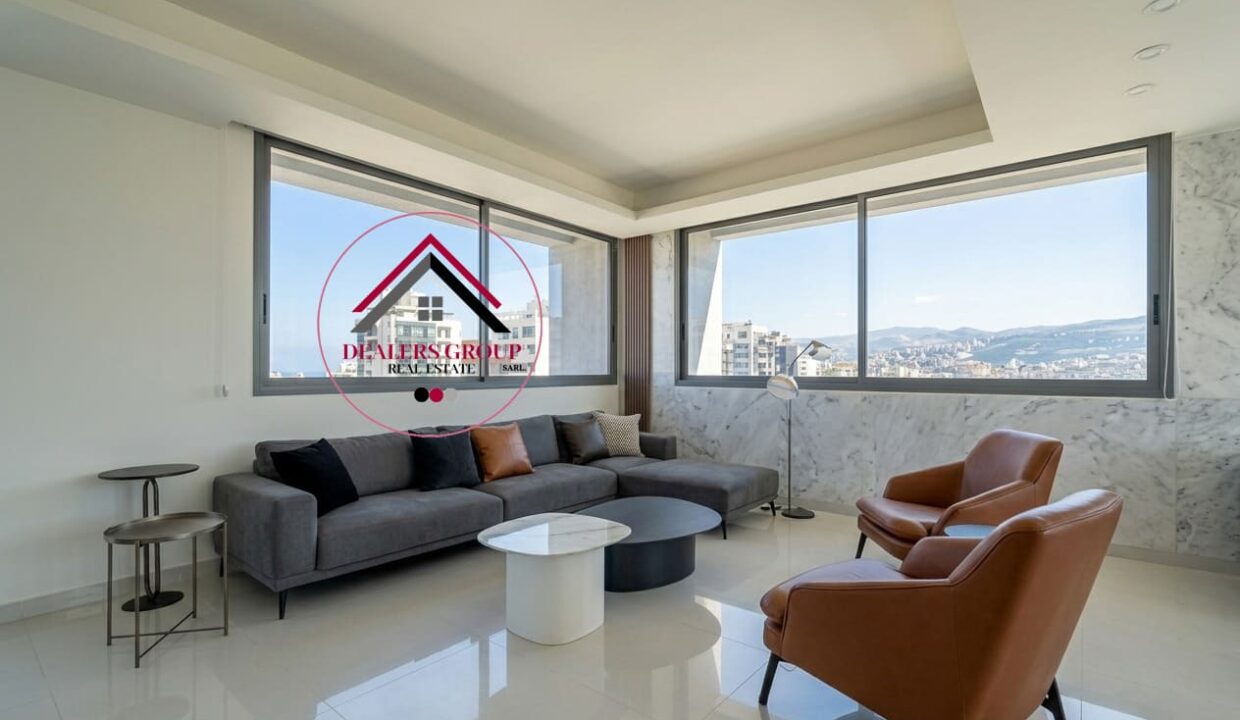 Achrafieh Luxury Apartment with Sea Views & Rooftop