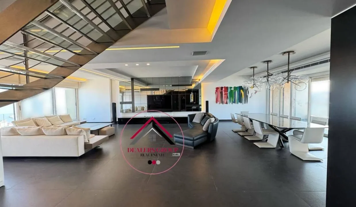 Sea View Modern Duplex Apartment for sale in Hamra / Bliss -Ras Beirut