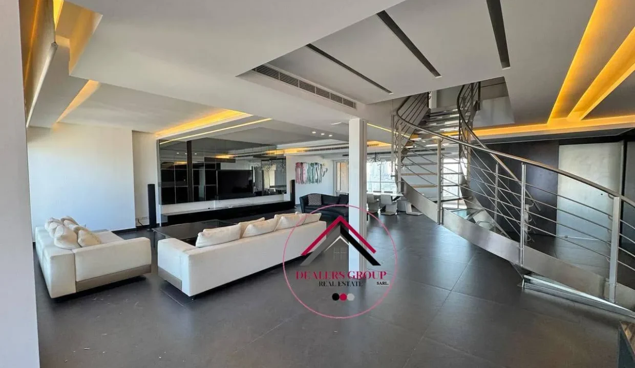 Sea View Modern Duplex Apartment for sale in Hamra / Bliss -Ras Beirut