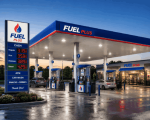 gas station