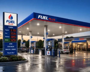 gas station
