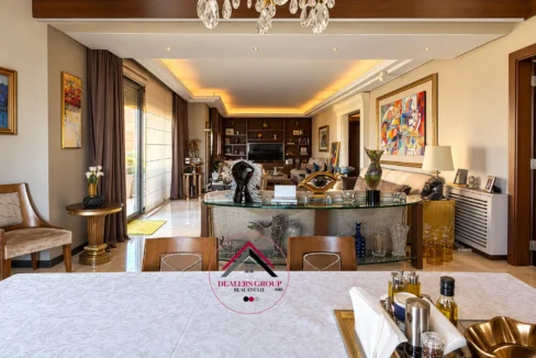Luxurious Neutral-Toned Living and Dining Room