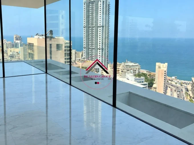 Sea View 4 Bedrooms Apartment for Sale in Downtown - Beirut Terraces
