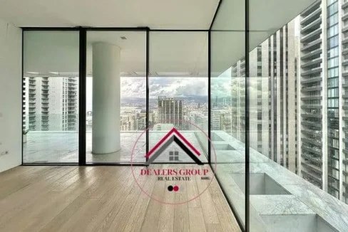 Sea View 4 Bedrooms Apartment for Sale in Downtown - Beirut Terraces
