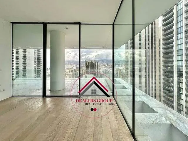 Sea View 4 Bedrooms Apartment for Sale in Downtown - Beirut Terraces
